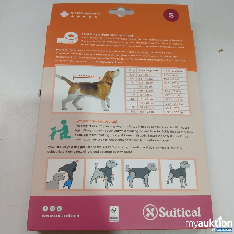 Artikel Nr. 955745: Suitical Recovery Suit Dog Größe S 