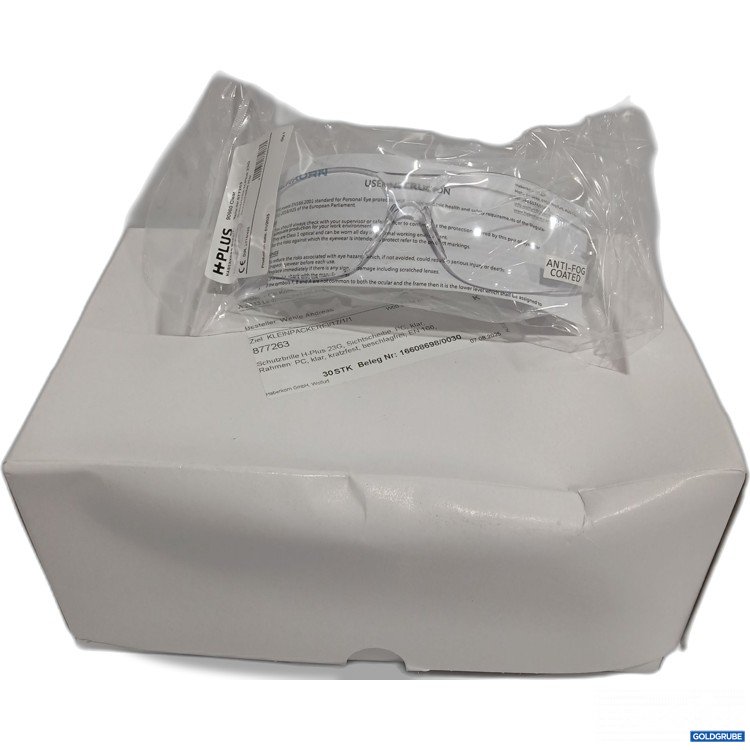 Artikel Nr. 892746 Artikel Nr. 892746: Schutzbrillen 10 Stück H-Plus 23G Sichtscheibe Klar