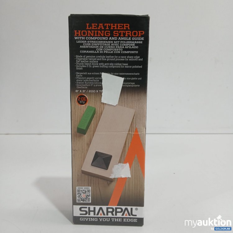 Artikel Nr. 899746: Sharpal Leather Honing Strop with Compound and Angle Guide 