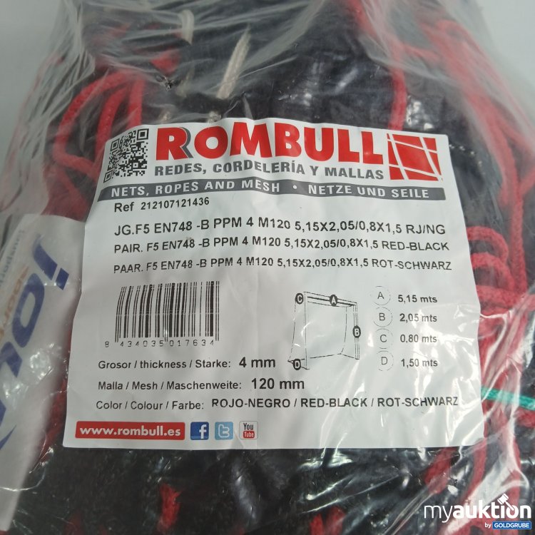 Artikel Nr. 969746: Rombull Tornetz Rojo-Negro rot-schwarz 4mm 120mm 