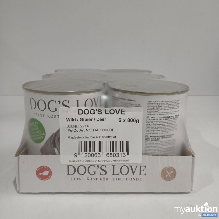 Artikel Nr. 855747: Dogs Love Hundefutter Wild 6x800g