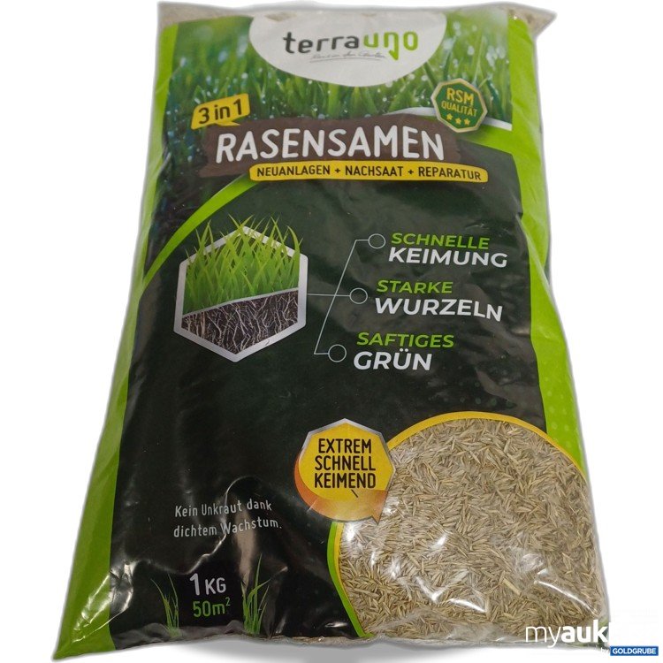 Artikel Nr. 962747: Terrauno 3in1 Rasensamen 1kg 