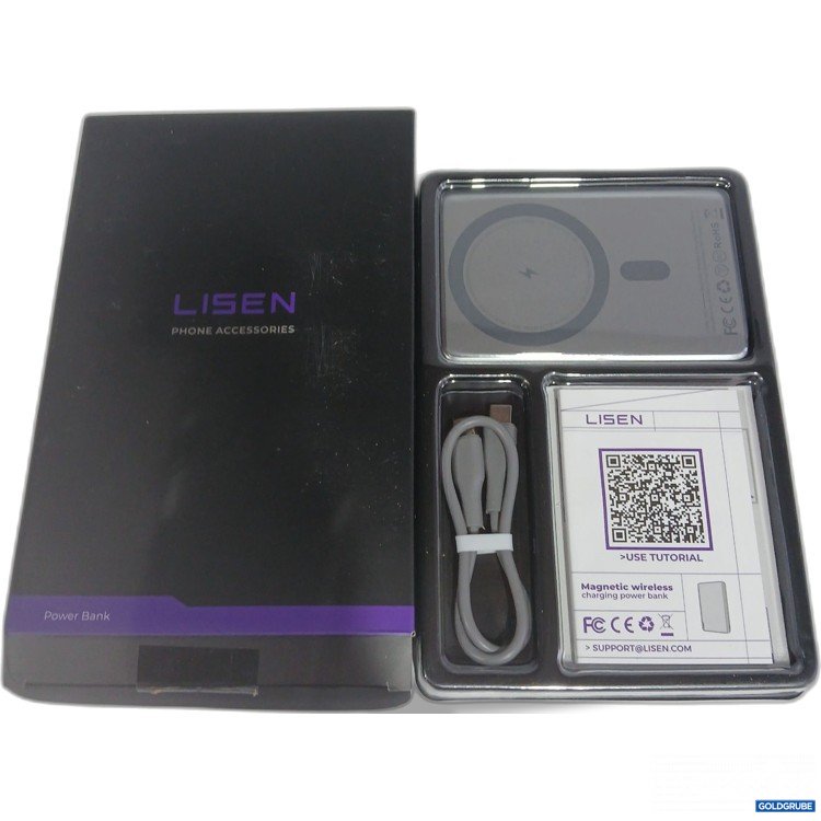 Artikel Nr. 972747: Lisen Ultra-Slim Aluminium Alloy Powerbank 5000mAh Grey 2E421 