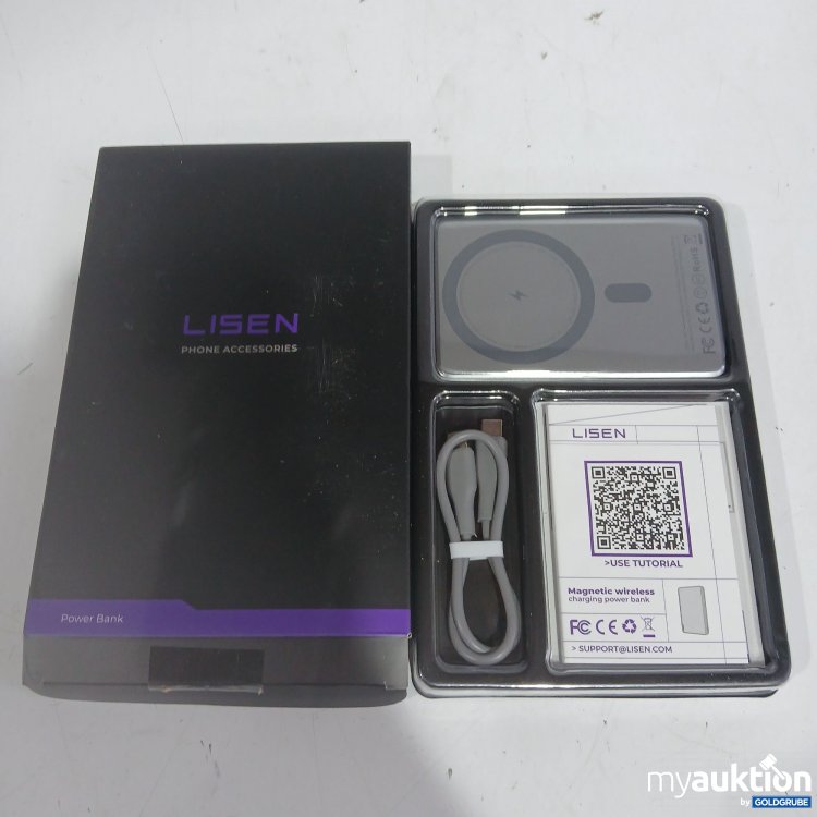 Artikel Nr. 972747: Lisen Ultra-Slim Aluminium Alloy Powerbank 5000mAh Grey 2E421 