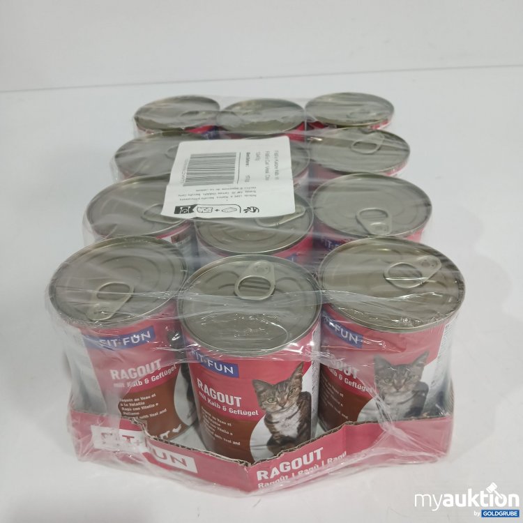 Artikel Nr. 824748 Artikel Nr. 824748: Fit+Fun Katzenfutter Ragout mit Kalb & Geflügel 12x415g