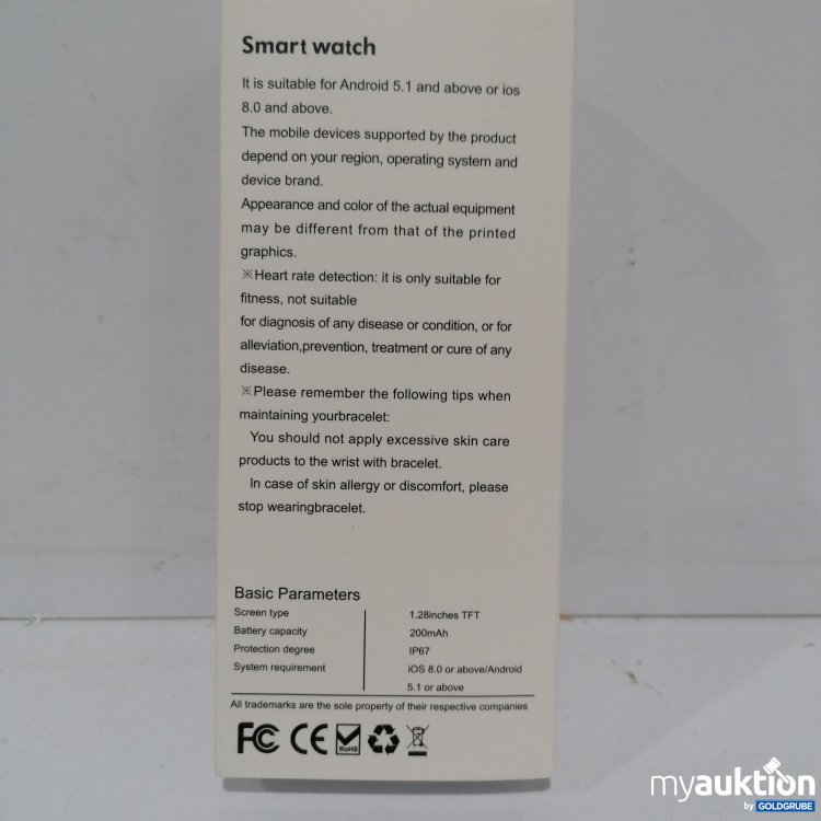 Artikel Nr. 847748: Smart Watch IOS 8.0 or Android, 200mAh
