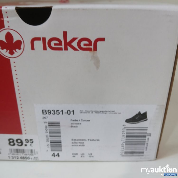 Artikel Nr. 983748 Artikel Nr. 983748: rieker B9351-01 Schuhe schwarz