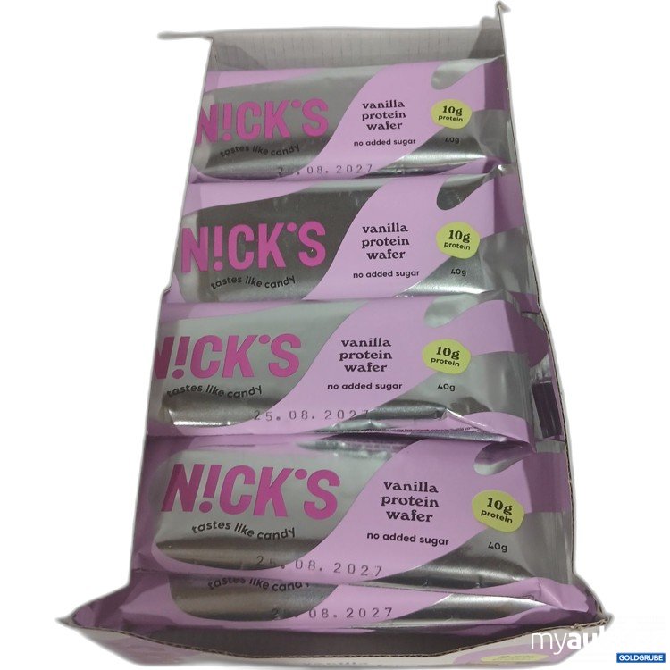 Artikel Nr. 996748 Artikel Nr. 996748: Nicks Vanilla Protein Wafer tastes like candy 24x40g