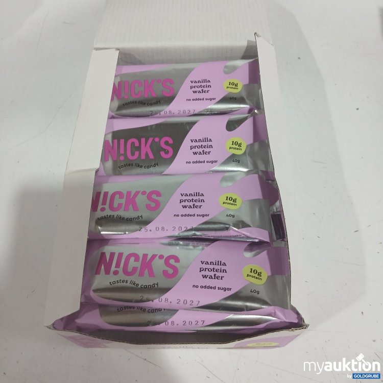 Artikel Nr. 996748 Artikel Nr. 996748: Nicks Vanilla Protein Wafer tastes like candy 24x40g