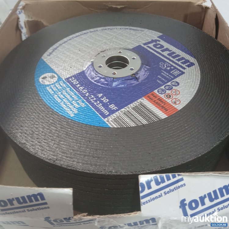 Artikel Nr. 997748 Artikel Nr. 997748: Forum Schruppscheibe 2in1 für Stahl/Inox 230x6mm R53992 10Stk