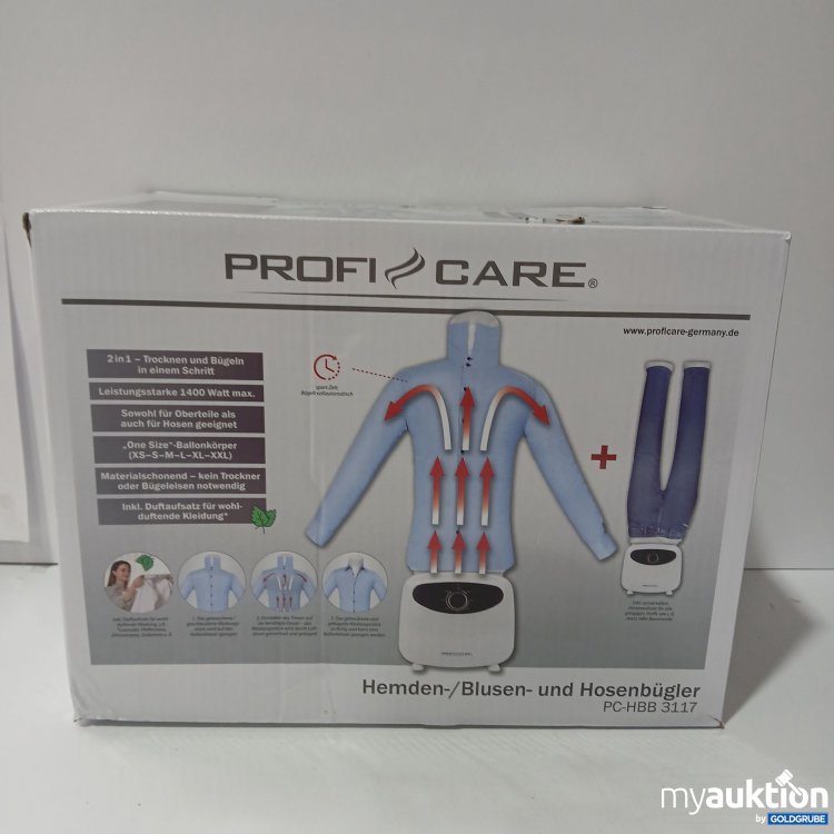 Artikel Nr. 518749 Artikel Nr. 518749: Profi care Bügelsystem für Hemden/Hosen pc hbb 3117