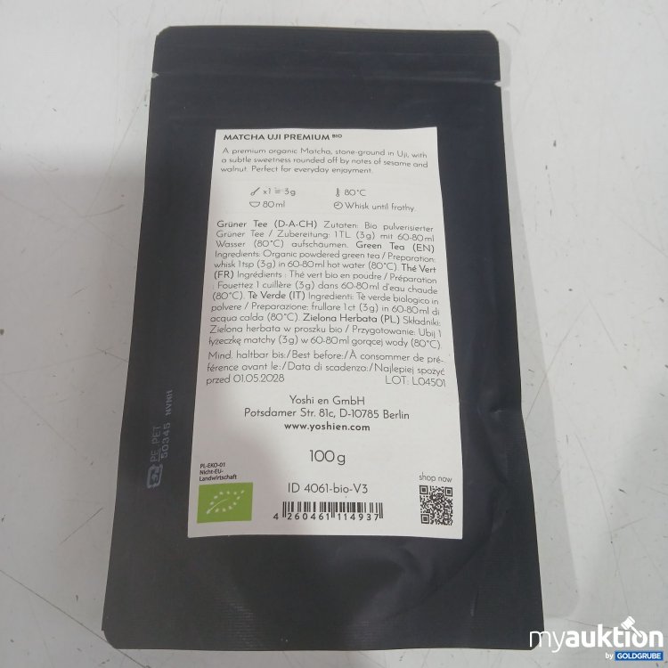 Artikel Nr. 996749 Artikel Nr. 996749: Yoshien Matcha Uji Premium Bio green Tea Japan 100g