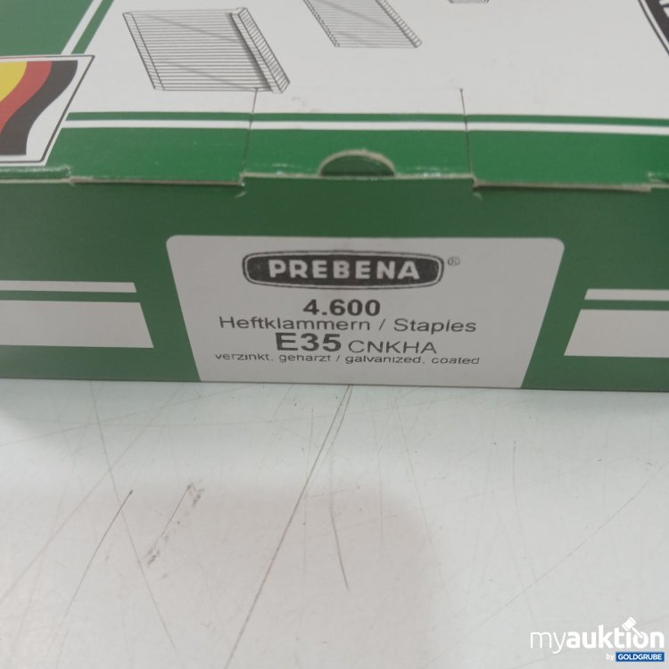 Artikel Nr. 997749 Artikel Nr. 997749: Prebena 4.600 Heftklammern E35 CNKHA