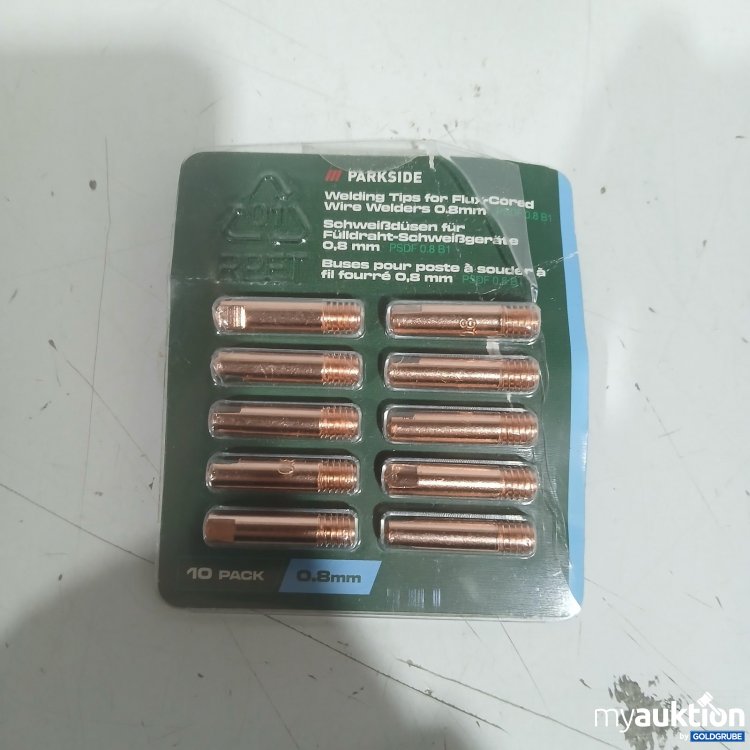 Artikel Nr. 468750 Artikel Nr. 468750: Parkside Schweißdüsen für Fülldraht-Schweißgeräte 0,8 mm 10Pack