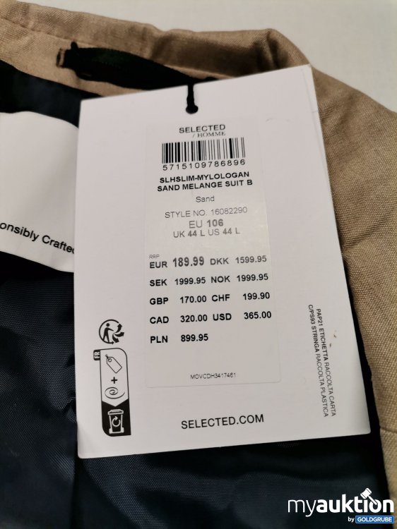Artikel Nr. 728750: Selected homme Anzug 