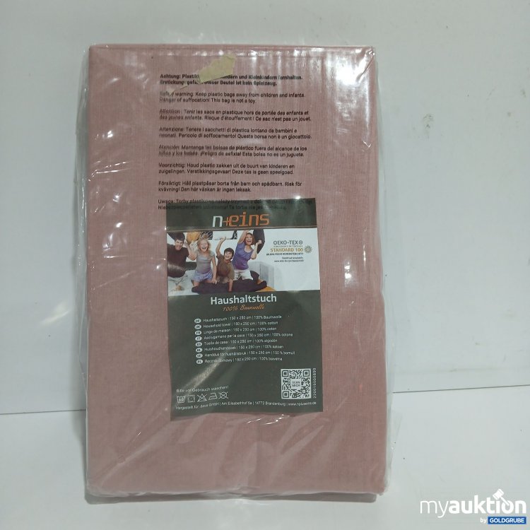 Artikel Nr. 910750: N+eins Haushaltstuch altrosa 150x250cm 