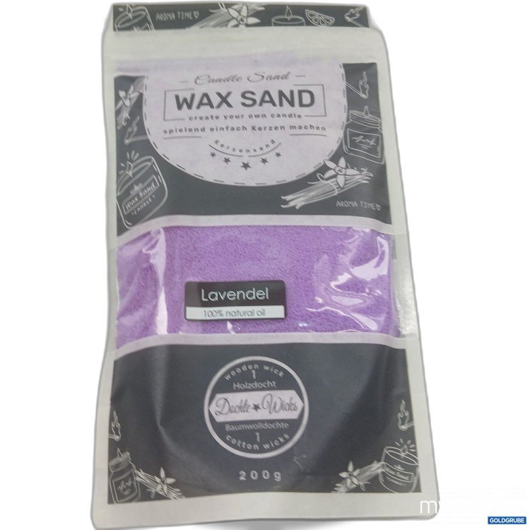 Artikel Nr. 970750: Candle Sand Wax Sand Lavendel 200g 