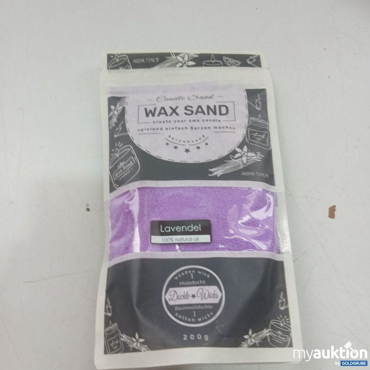Artikel Nr. 970750: Candle Sand Wax Sand Lavendel 200g 