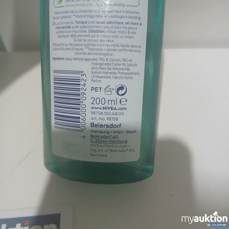 Artikel Nr. 981750 Artikel Nr. 981750: NIVEA Derma Skin Clear Refining Toner 200ml