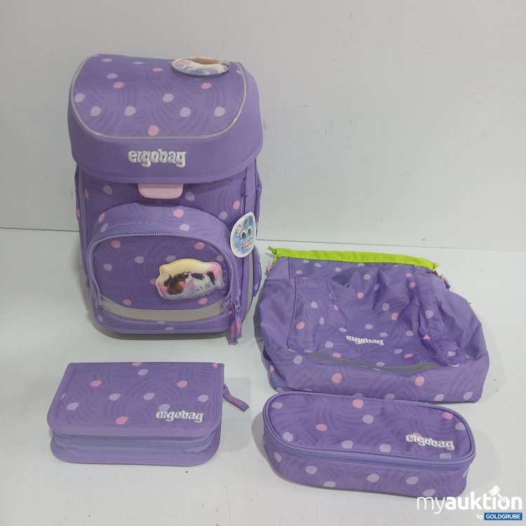 Artikel Nr. 464751: ergobag Schulranzen-Set PonyBäradies lila gepunktet