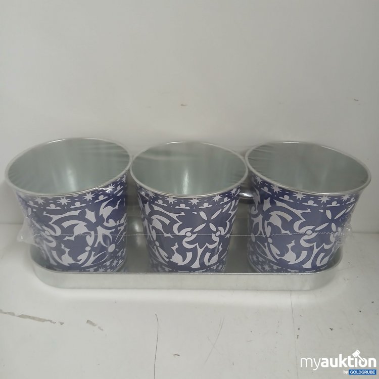 Artikel Nr. 875751: Dekotöpfe auf Tablett