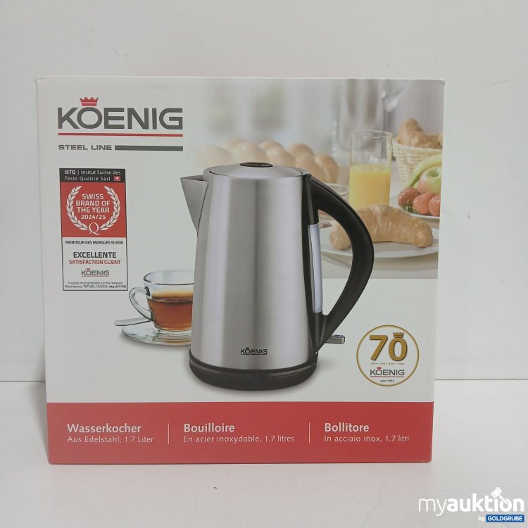 Artikel Nr. 904751: König Wasserkocher aus Edelstahl 1,7L 