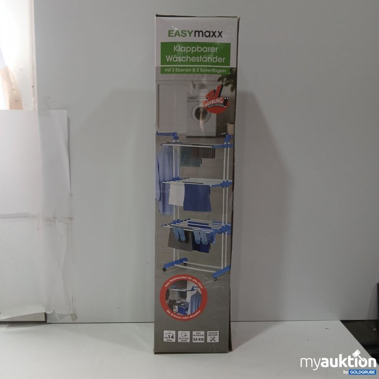 Artikel Nr. 921751: EASYmaxx Wäscheständer mit drei Ebenen und zwei Seitenflügeln für Kleiderbügel Art.No. 12719/V1