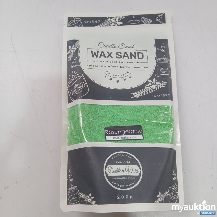 Artikel Nr. 970751: Candle Sand Wax Sand 200g Rosengeranie 