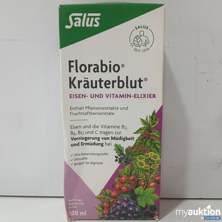 Artikel Nr. 982751: Salus Florabio Kräuterblut Eisen und Vitamin-Elixier 500ml