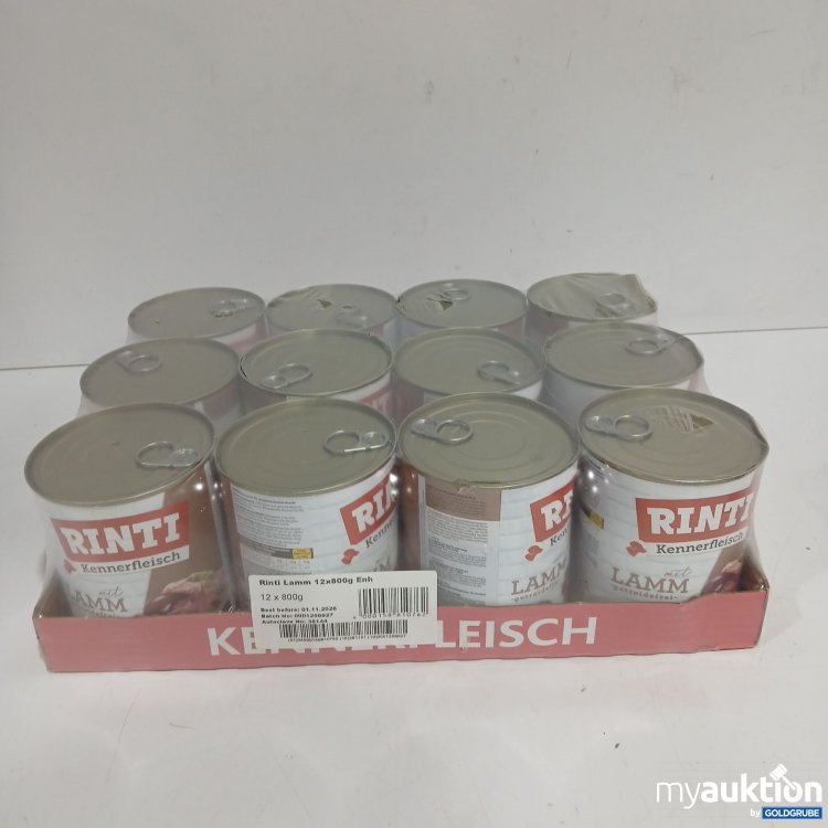 Artikel Nr. 893752: Rinti Kennerfleisch Lamm 12x800g