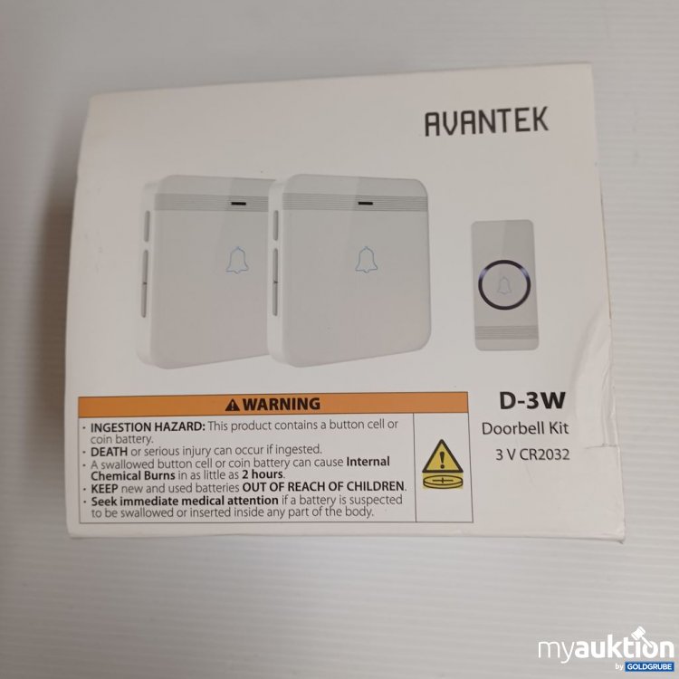 Artikel Nr. 922752: AVANTEK D-3W Doorbell Kit