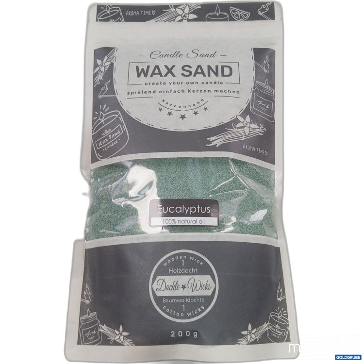 Artikel Nr. 970752: Candle Sand Wax Sand 200g Eucalyptus 