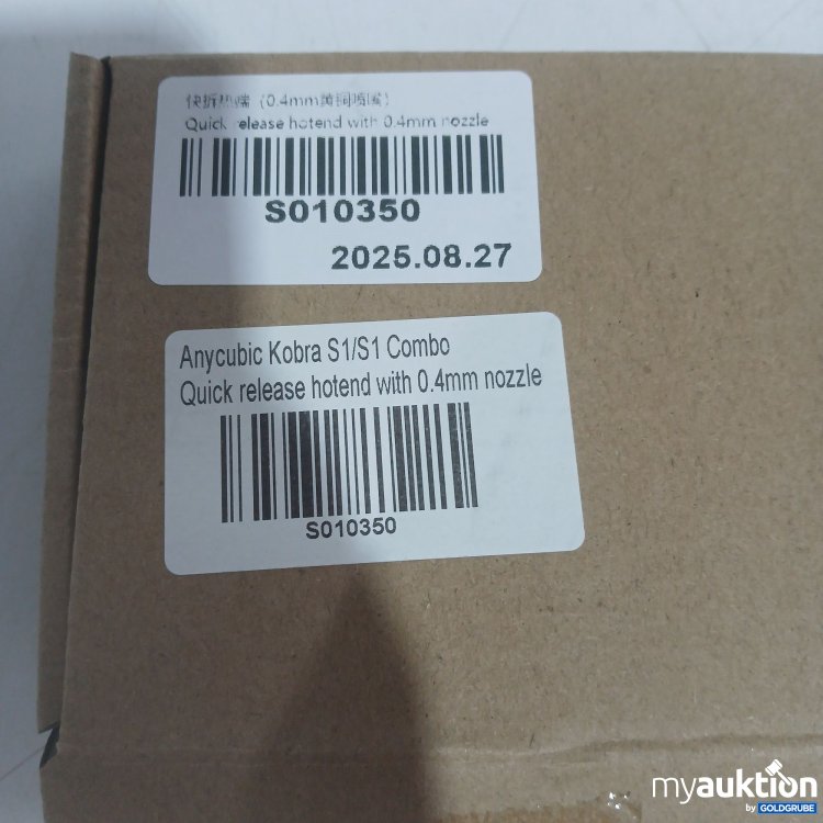 Artikel Nr. 986752: Anycubic Kobra S1/S1 Combo Quick release hotend with 0,4mm nozzle 