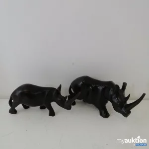 Auktion Nashörner aus Holz