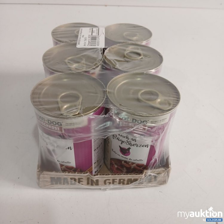 Artikel Nr. 973753: Bewi-Dog Hundefutter Fleischkost reich an Geflügelherzen 6x400 g
