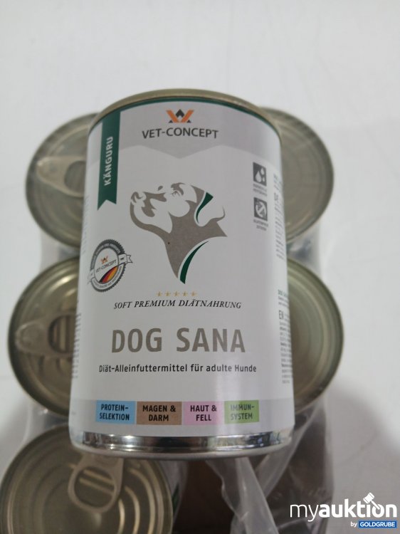 Artikel Nr. 990753 Artikel Nr. 990753: VET CONCEPT DOG SANA Diät Alleinfuttermittel für Adult Hunde 6x je 400g