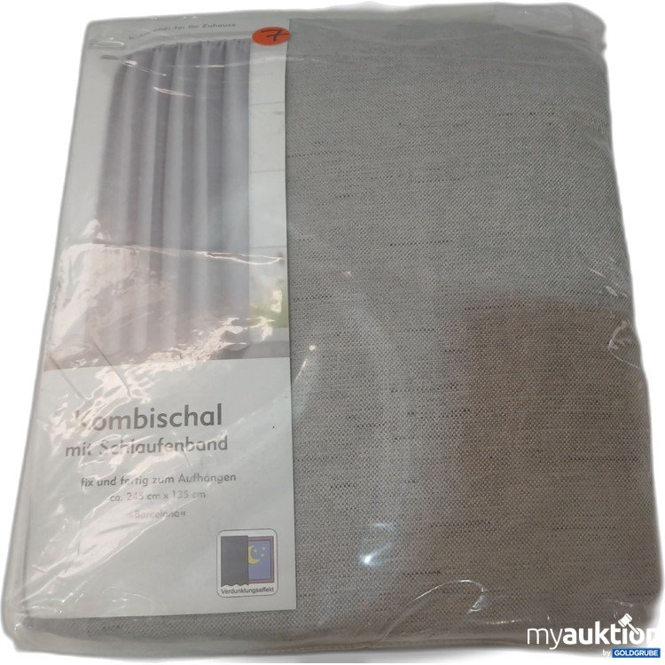 Artikel Nr. 446754 Artikel Nr. 446754: Kombischal mit Schlaufenband grau ca 245cmx135cm