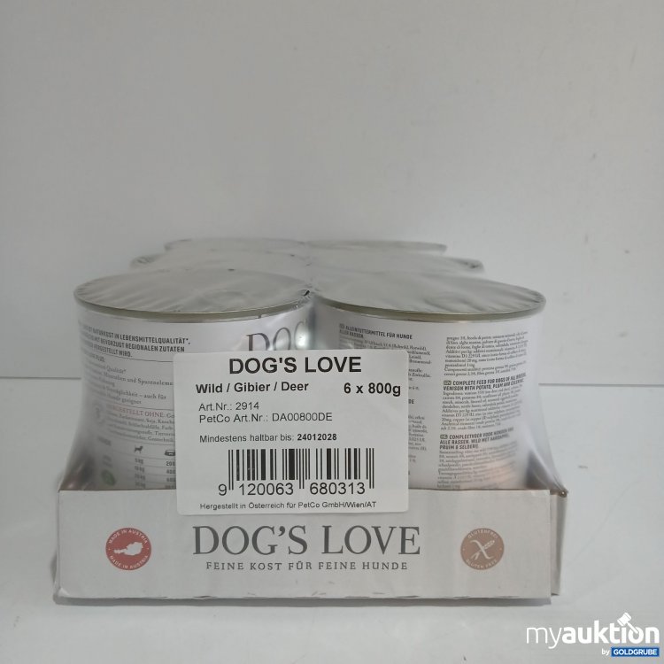 Artikel Nr. 854754: Dogs Love Hundefutter Wild 6x800g