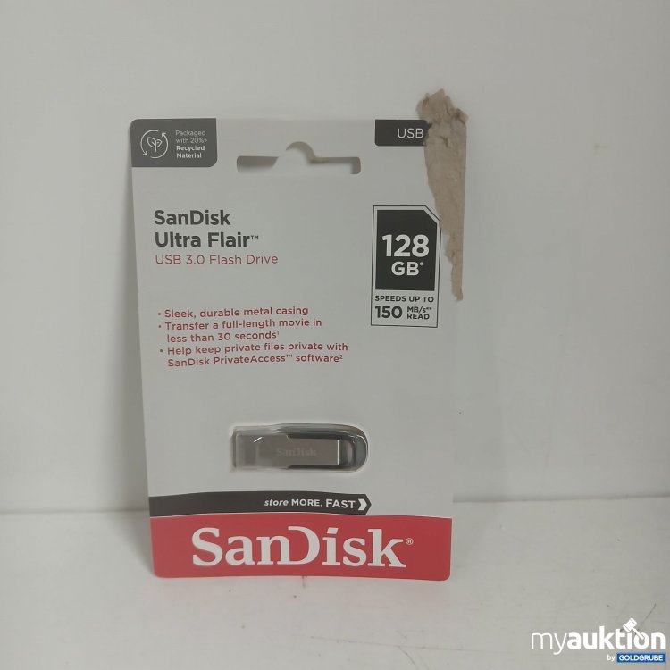 Artikel Nr. 877754 Artikel Nr. 877754: SanDisk Ultra Flair USB 3.0 Flash Drive 128GB