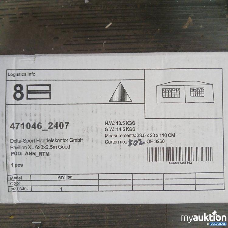 Artikel Nr. 467755 Artikel Nr. 467755: Pavilion XL 6x3x2.5 m