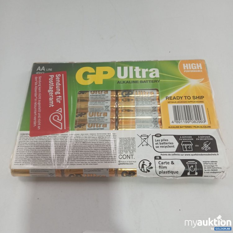 Artikel Nr. 843755 Artikel Nr. 843755: GP Ultra Alkaline Battery AA 40 Stück
