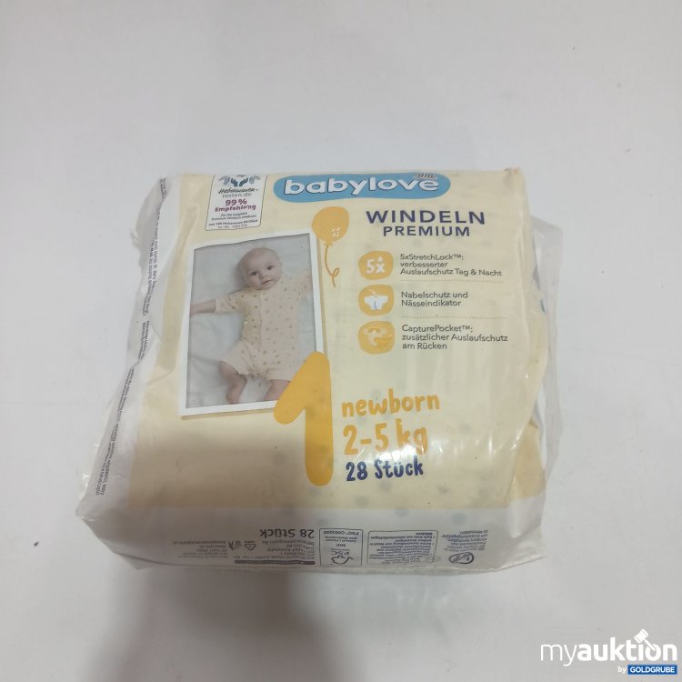 Artikel Nr. 848755: Babylove Windeln Premium 1(2-5kg) 28 Stück 