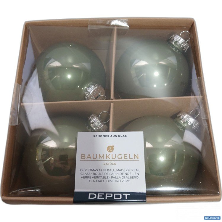 Artikel Nr. 955755: DEPOT Baumkugeln Schönes Aus Glas 4 Stk helles grün  