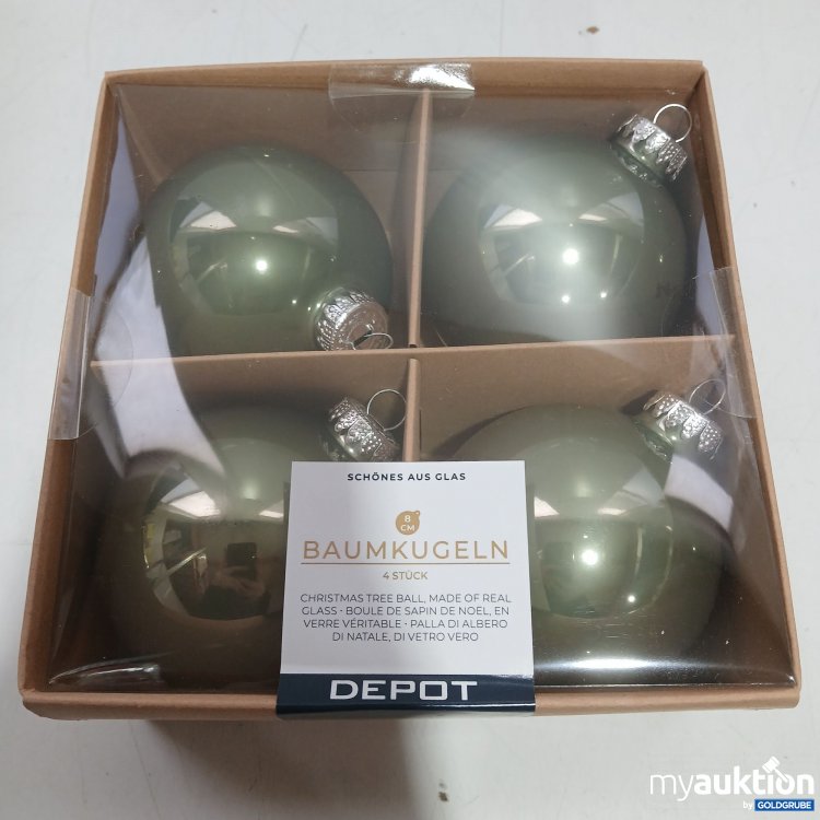 Artikel Nr. 955755: DEPOT Baumkugeln Schönes Aus Glas 4 Stk helles grün  