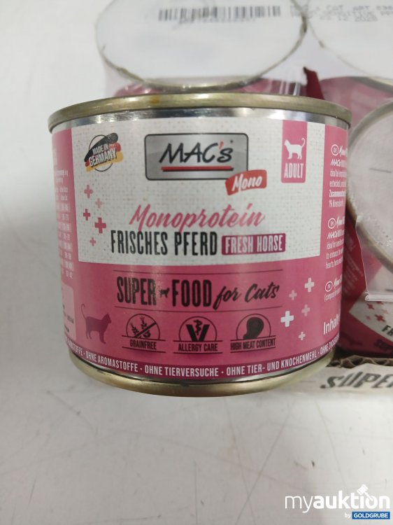 Artikel Nr. 990755 Artikel Nr. 990755: MAC's Monoprotein Frisches Pferd für Adult Katzen 6x je 200g