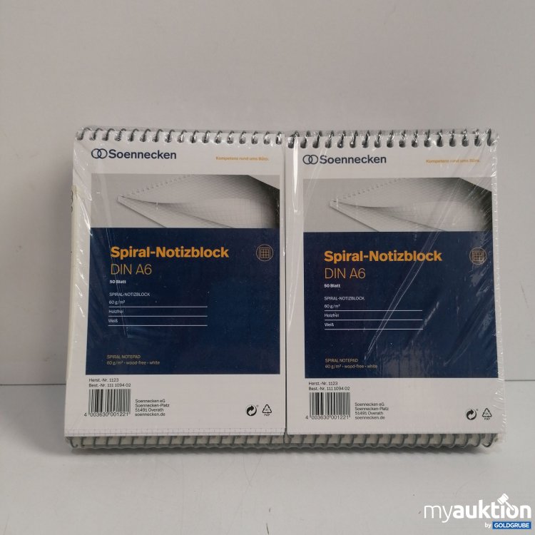 Artikel Nr. 437756: Soennecken Spiral Notizblock Din A6, 20 Stk. 