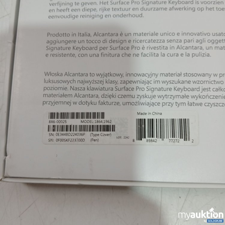 Artikel Nr. 462756 Artikel Nr. 462756: Microsoft Surface Pro Signature Keyboard mit Slim Pen 2