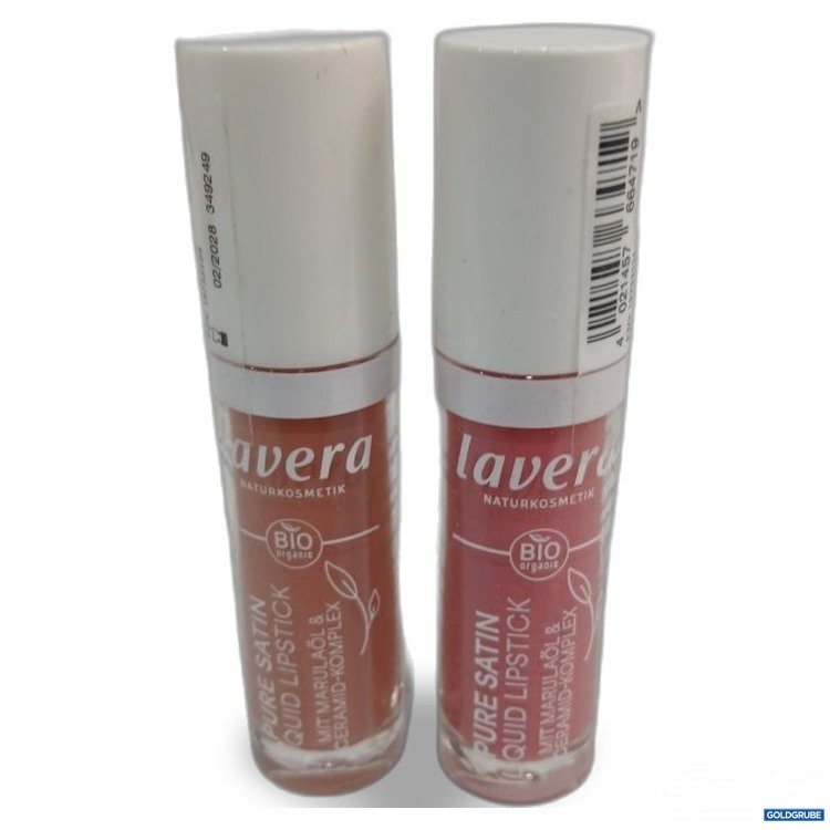 Artikel Nr. 466756: lavera Pure Satin Liquid Lipstick Sweet Peony 04 und Nude Petal 02