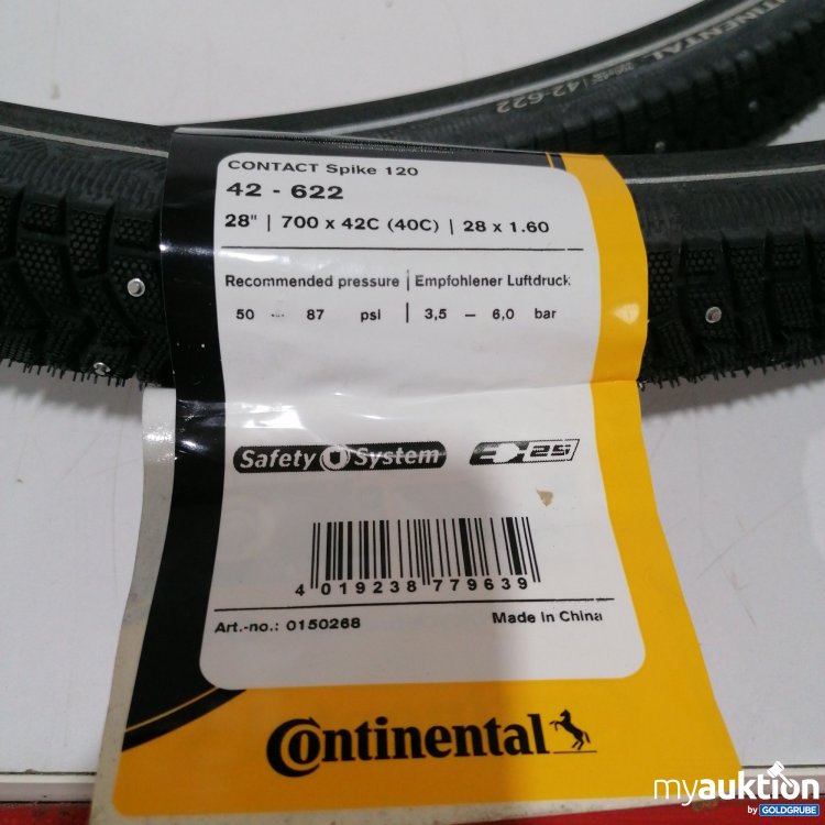Artikel Nr. 835756 Artikel Nr. 835756: Continental Spike 120 42-622, Fahhrad Reifen 28", 700x42C (40C), 28x1.60