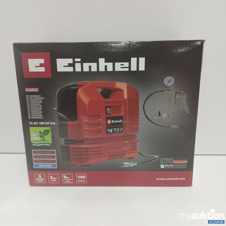 Artikel Nr. 902756: Einhell Classic Kompressor TC-AC 190 OF Set